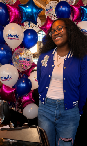 Blue Women's Varsity Jacket