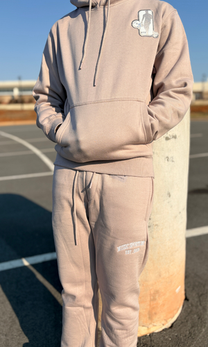 Cream M.S.E Hoodie Set