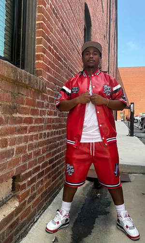 Legacy Leather Red Short Set