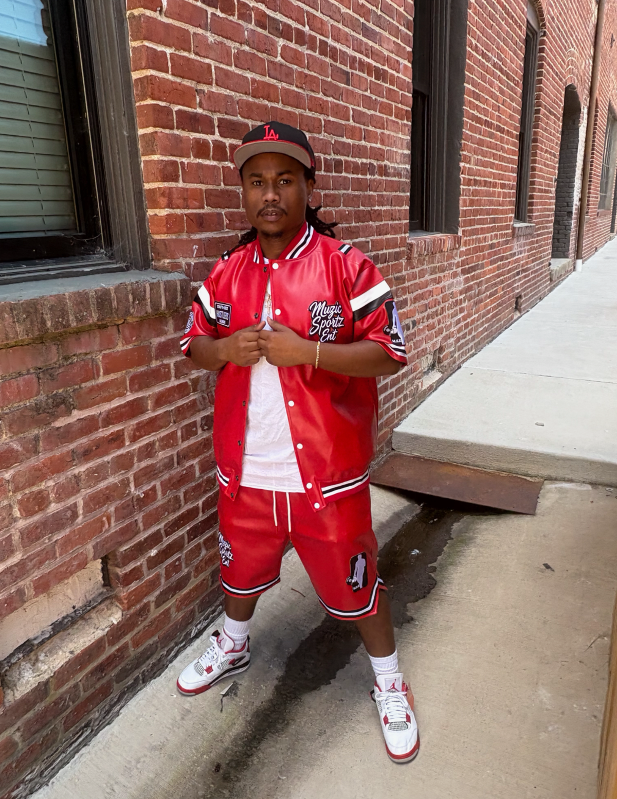 Legacy Leather Red Short Set