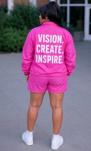 Pink M.S.E Windbreaker