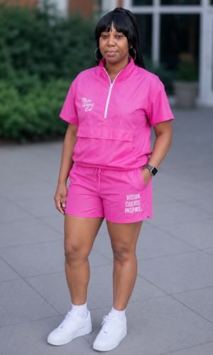 Pink M.S.E Windbreaker