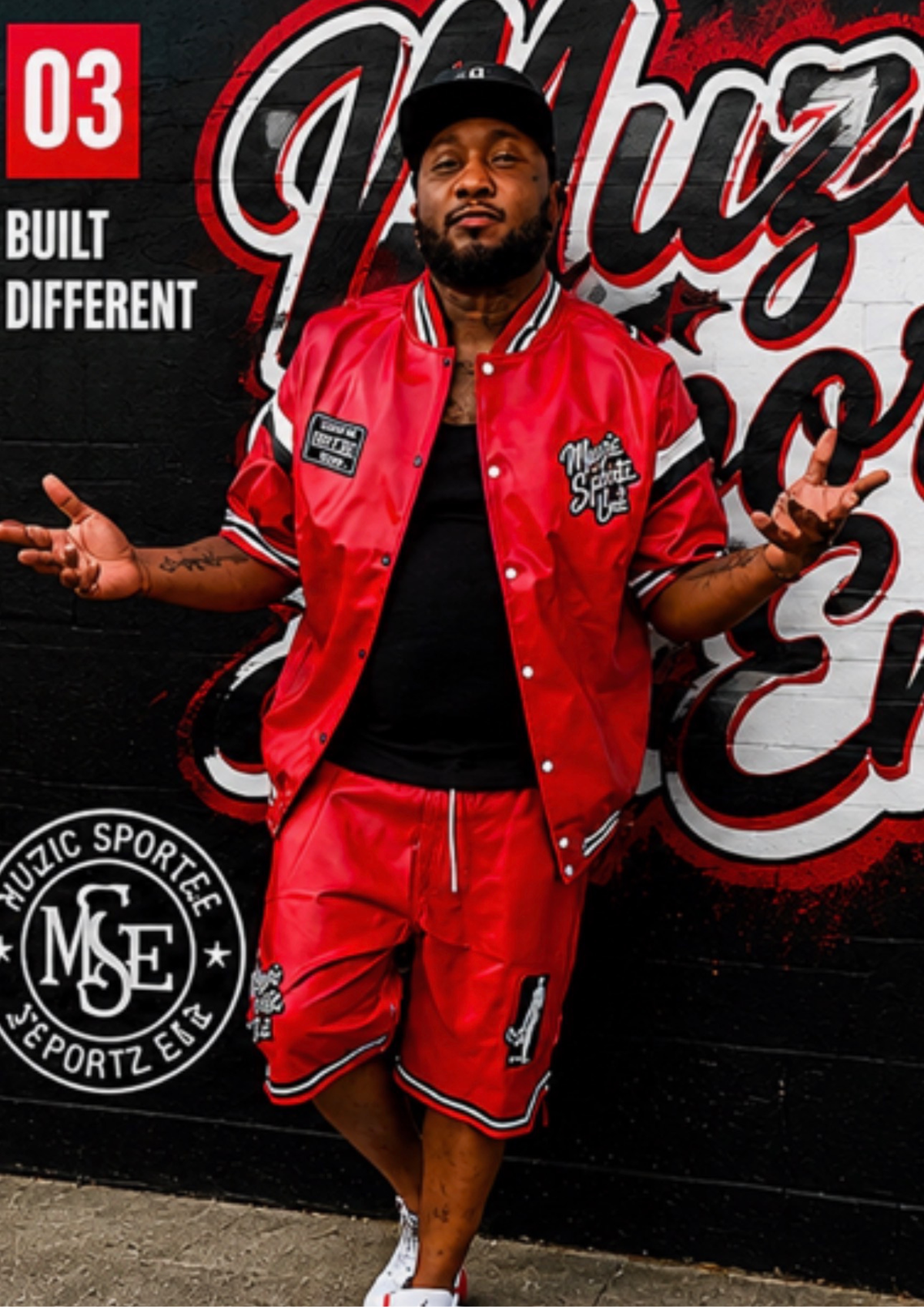 Legacy Leather Red Short Set